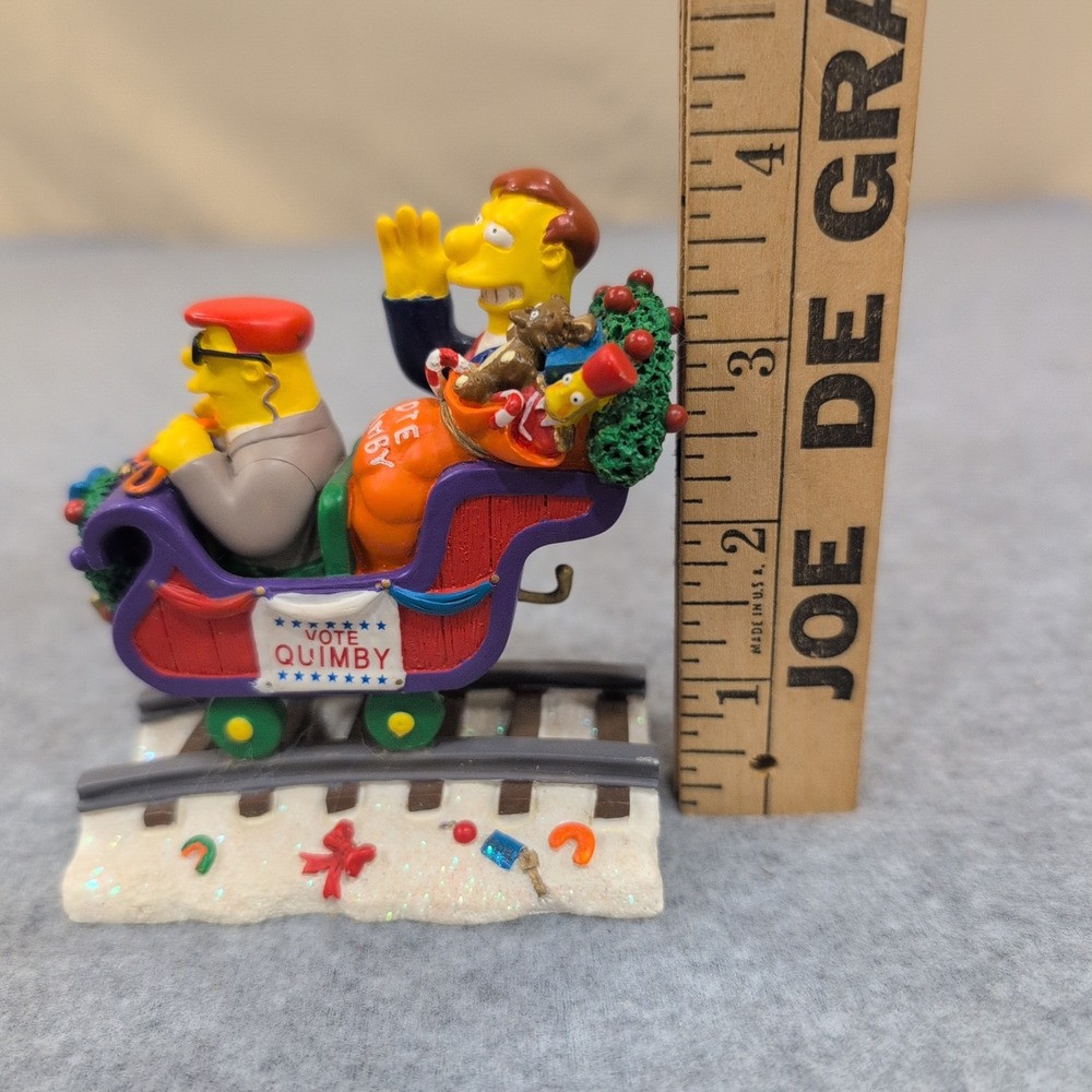 The‎ Simpsons Christmas Express Mayor Quimby Vote Quimby Sleigh Figurine 2004 - Picture 2 of 6